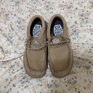 Hey Dude tan brand new never worn no tags though